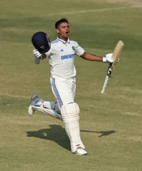 Yashasvi Jaiswal hits double century in Vizag Test