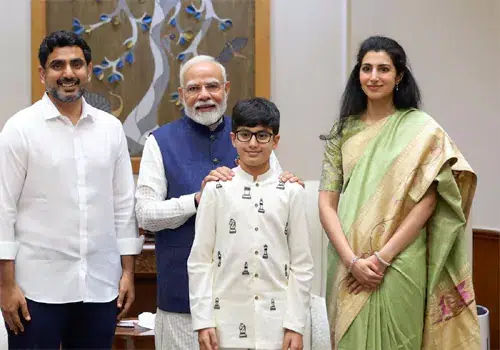 Naralokesh Met PM Modi